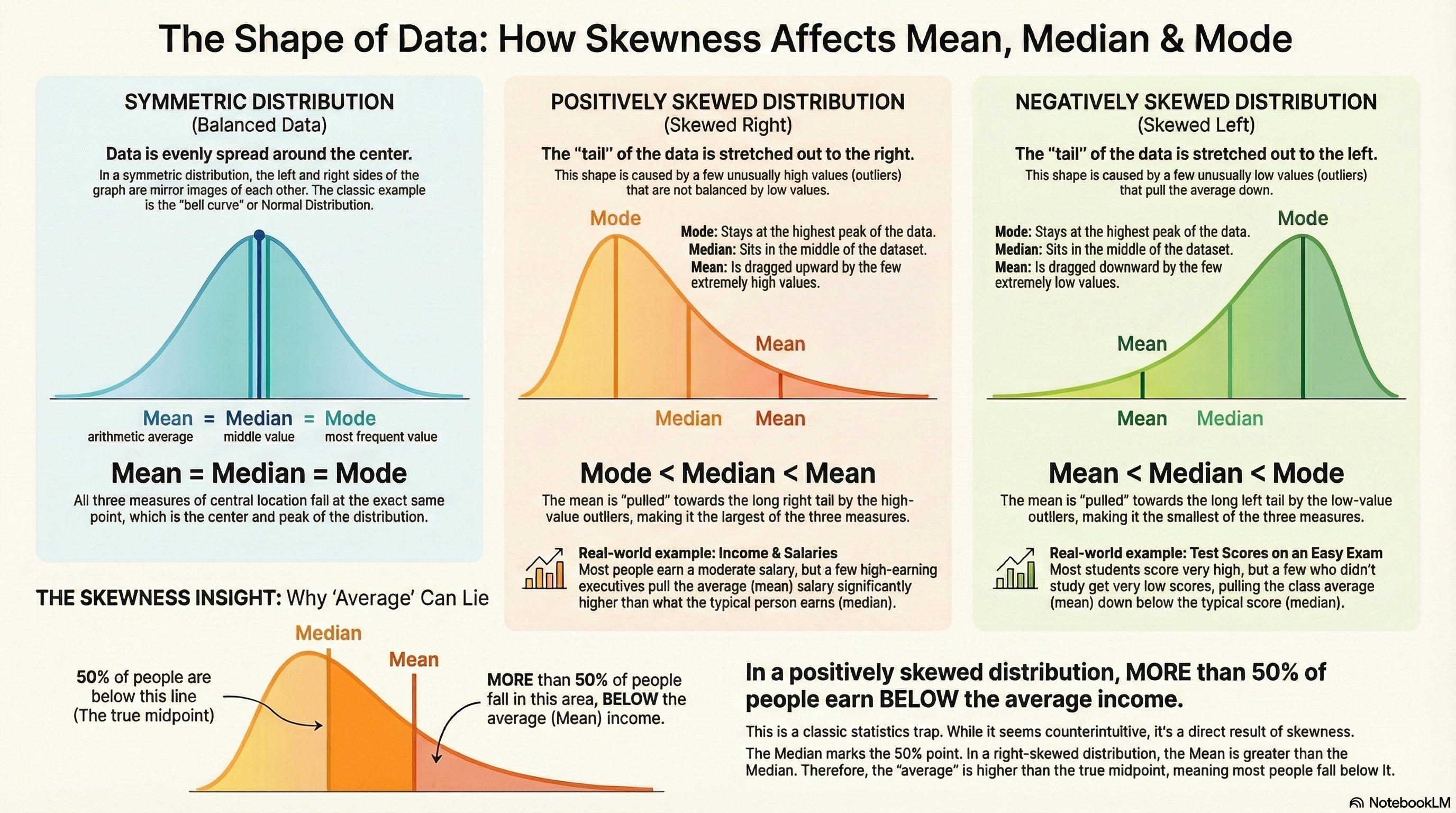 Mode, Mean, and Median